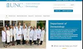 
							         Department of Dermatology - UNC School of Medicine - UNC Chapel ...								  
							    