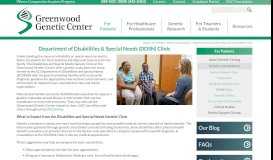 
							         Department of Disabilities & Special Needs (DDSN) Clinic								  
							    
