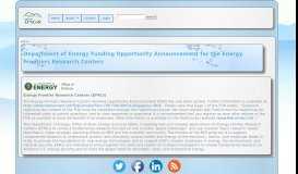 
							         Department of Energy Funding Opportunity Announcement for ...								  
							    