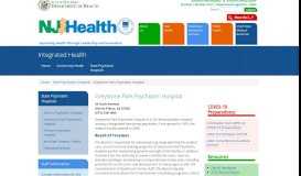 
							         Department of Health | Integrated Health | Greystone Park ... - NJ.gov								  
							    
