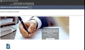 
							         Department of Labor and Workforce Development | Employer Accounts								  
							    