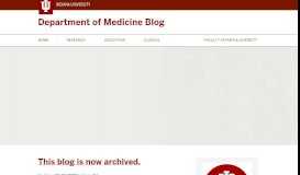 
							         Department of Medicine Blog – News Up-To-Date; stuff that matters								  
							    