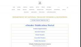 
							         Department of National Treasury Tenders & Quotations - GovPage								  
							    