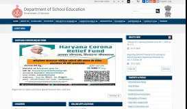 
							         Department of School Education, Government of Haryana, India.: Home								  
							    