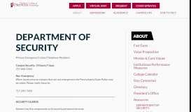 
							         Department of Security | Thaddeus Stevens College								  
							    