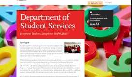 
							         Department of Student Services | Smore Newsletters								  
							    