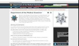 
							         Department of the Medical Examiner - County of San Diego								  
							    