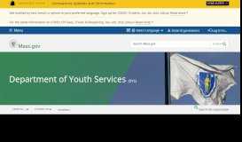 
							         Department of Youth Services | Mass.gov								  
							    