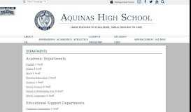 
							         Department Pages | Aquinas High School								  
							    