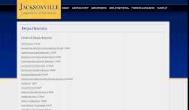 
							         Department Pages | Jacksonville ISD								  
							    