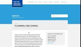 
							         Department: Planning and Zoning - City of Newark								  
							    
