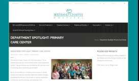 
							         Department Spotlight: Primary Care Center | Bertrand Chaffee Hospital								  
							    