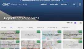 
							         Departments and Services - GBMC HealthCare - Baltimore, Towson ...								  
							    