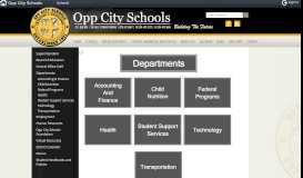 
							         Departments | Opp City Schools								  
							    