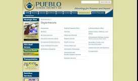 
							         Departments - Pueblo City Schools Internet								  
							    