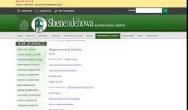 
							         Departments & Services | Shenendehowa Central Schools								  
							    