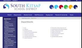 
							         Departments - South Kitsap Schools								  
							    