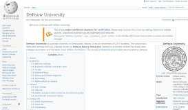 
							         DePauw University - Wikipedia								  
							    
