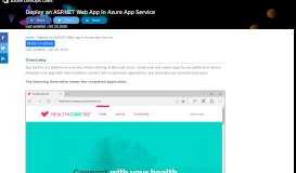 
							         Deploy an ASP.NET Web App in Azure App Service | Azure DevOps ...								  
							    