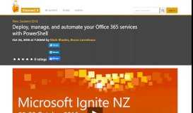 
							         Deploy, manage, and automate your Office 365 services with ...								  
							    