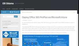 
							         Deploy Office 365 ProPlus via Microsoft Intune - ES Blog | ES Blog								  
							    