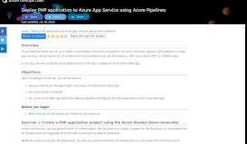 
							         Deploy PHP application to Azure App Service ... - Azure DevOps Labs								  
							    