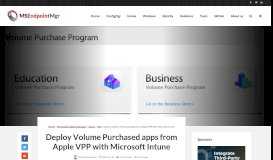 
							         Deploy Volume Purchased apps from Apple VPP with Microsoft Intune								  
							    