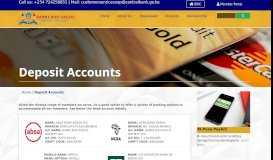 
							         Deposit Accounts | Banki kuu Sacco								  
							    