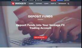 
							         Deposit Funds - Vantage FX								  
							    