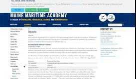 
							         Deposits - Undergraduate Catalog - Maine Maritime Academy								  
							    