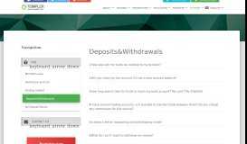 
							         Deposits&Withdrawals - TemplerFX								  
							    