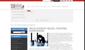 
							         depression | Southeastern Spine Institute								  
							    