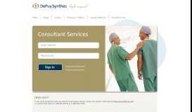 
							         DePuy Synthes Consultant Portal								  
							    