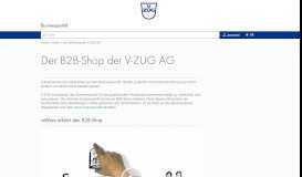 
							         Der B2B-Shop der V-ZUG AG - V-ZUG AG - Businessportal - Schweiz								  
							    