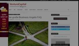 
							         Der große Business Angels-FAQ - VC Magazin								  
							    
