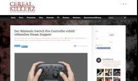 
							         Der Nintendo Switch Pro Controller erhält offiziellen Steam Support ...								  
							    