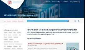 
							         Der Ratgeber Internetkriminalität der Polizei Niedersachsen - Home								  
							    