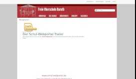 
							         Der Schul-Webportal Trailer - Freie Oberschule Baruth								  
							    