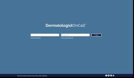 
							         DermatologistOnCall - Login Page								  
							    