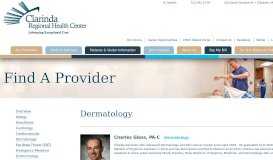 
							         Dermatology | Clarinda Regional Health Center								  
							    