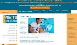 
							         Dermatology | Princeton Medical Group, PA								  
							    