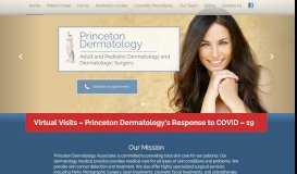 
							         Dermatology | Princeton, NJ | Mohs, Cosmetic, and Medical								  
							    