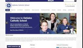 
							         DeSales Catholic School > Home								  
							    
