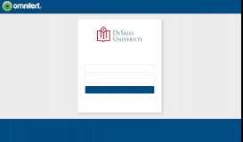 
							         DeSales University - Subscriber Portal - User Log in								  
							    