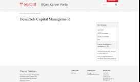
							         Desautels Capital Management | BCom Career Portal - McGill University								  
							    