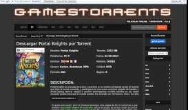
							         Descargar Portal Knights Torrent | GamesTorrents								  
							    