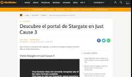 
							         Descubre el portal de Stargate en Just Cause 3 - MeriStation								  
							    