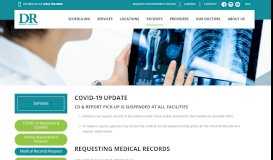 Desert Radiology Patient Portal Page