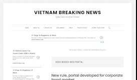 
							         Desh bidesh web portal – VietNam Breaking News								  
							    