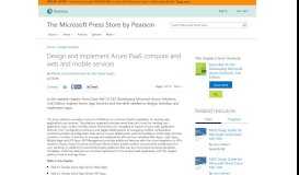 
							         Design and implement Azure PaaS compute and web and mobile ...								  
							    